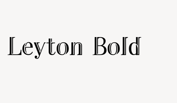 Leyton Bold Font