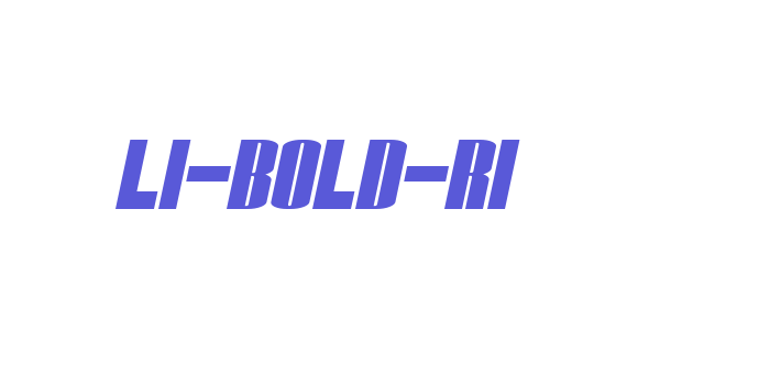 Li-bold-ri Font Download