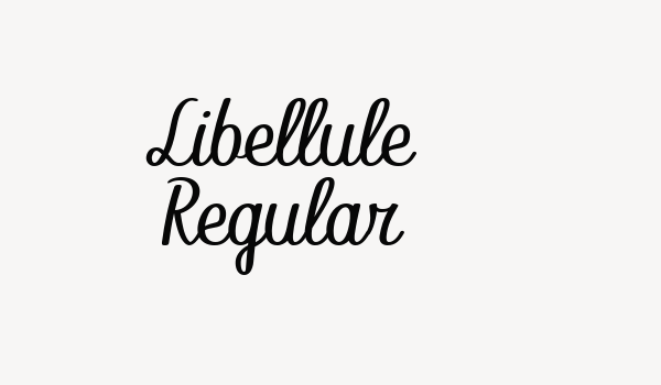 Libellule Regular Font