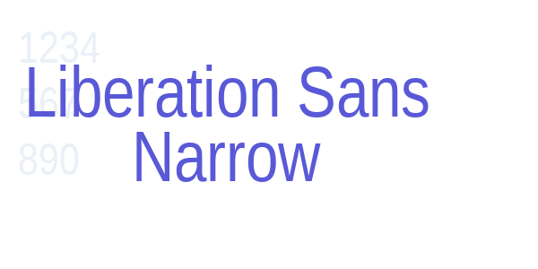 Liberation Sans Narrow font free