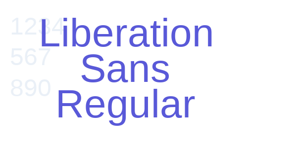 Liberation Sans Regular font free