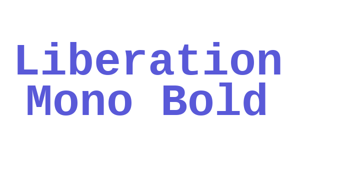 Liberation Mono Bold Font Download