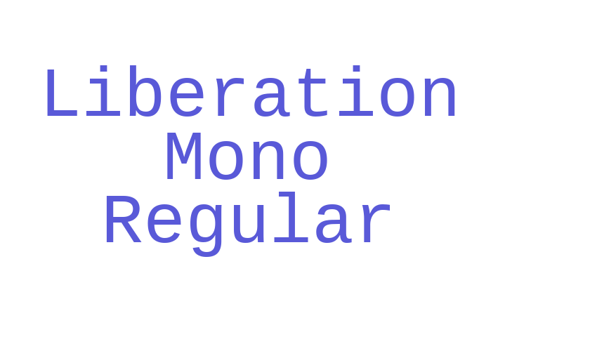 Liberation Mono Regular Font Download