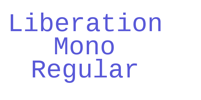 Liberation Mono Regular Font Download