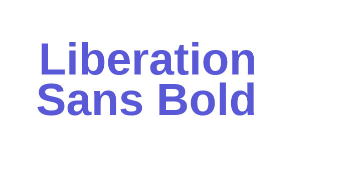 Liberation Sans Bold Font Download