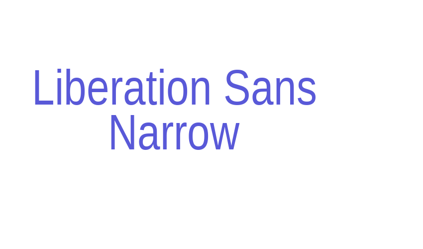 Liberation Sans Narrow Font Download