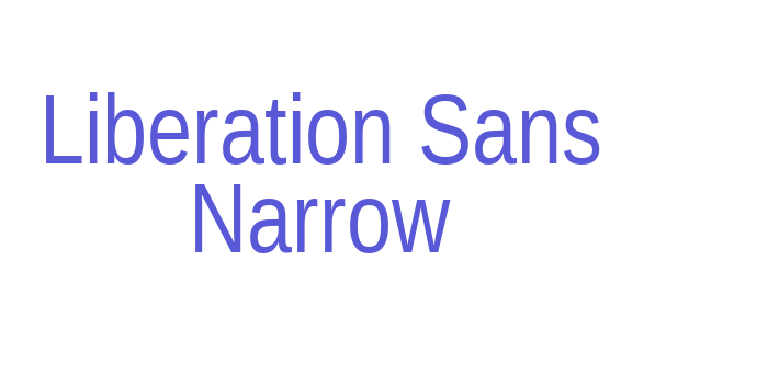 Liberation Sans Narrow Font Download