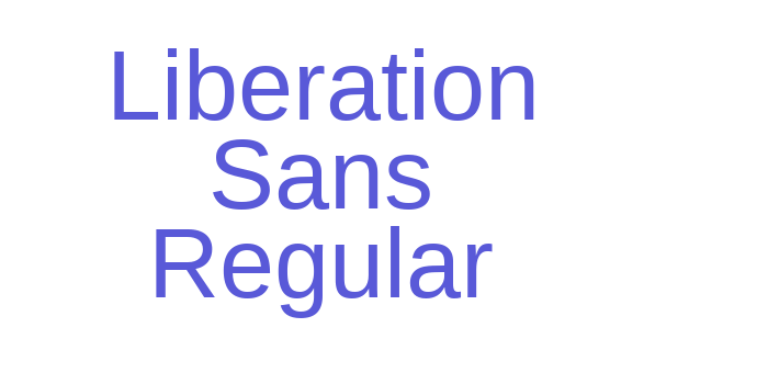 Liberation Sans Regular Font Download