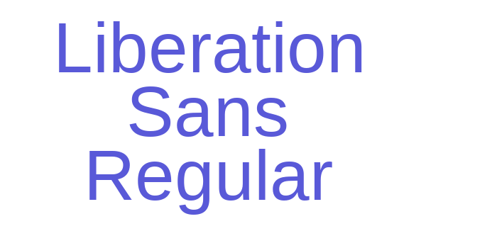 Liberation Sans Regular Font