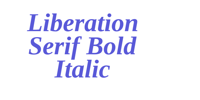 Liberation Serif Bold Italic Font Download