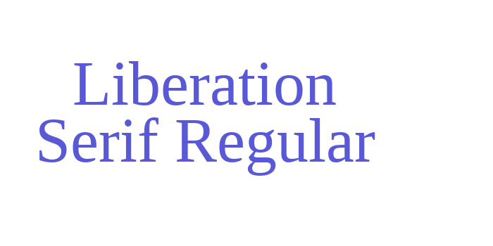 Liberation Serif Regular Font Download