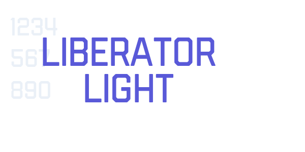 Liberator Light font free