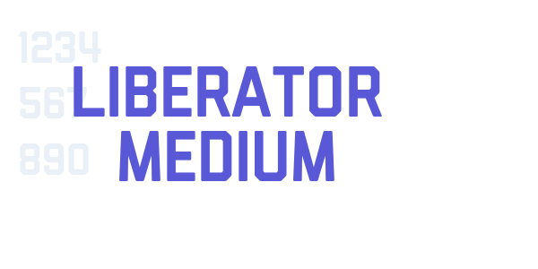 Liberator Medium font free