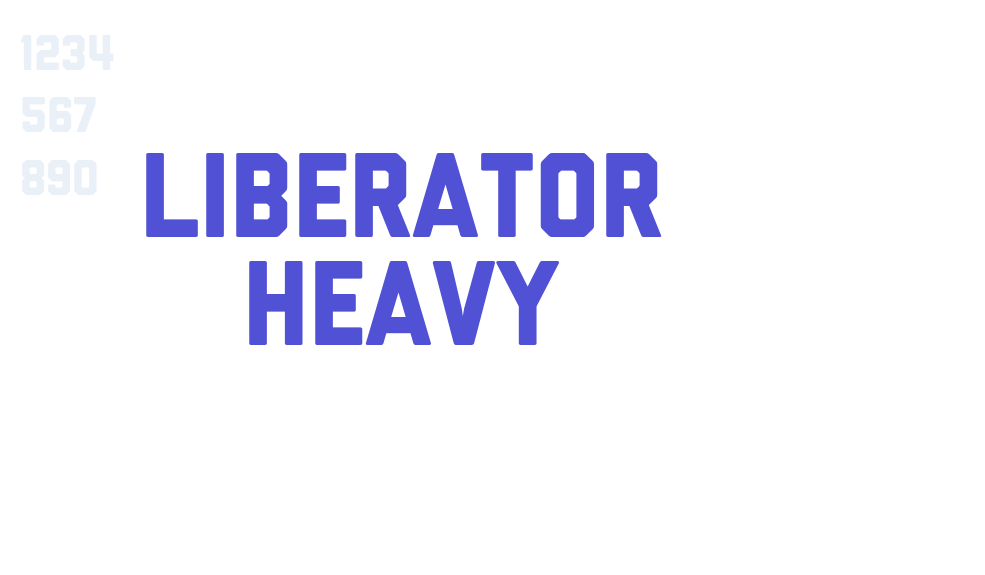 Liberator Heavy-font-download