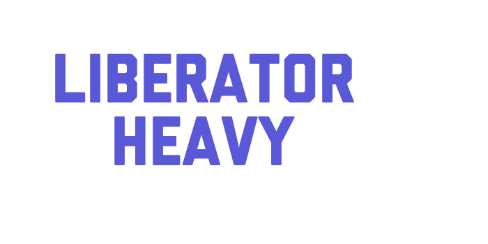 Liberator Heavy Font