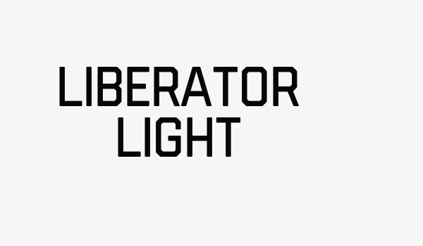 Liberator Light Font