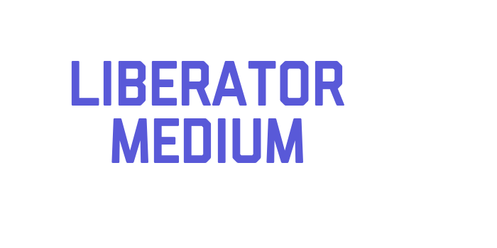 Liberator Medium Font Download