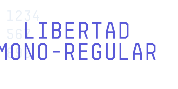 Libertad Mono-Regular font free