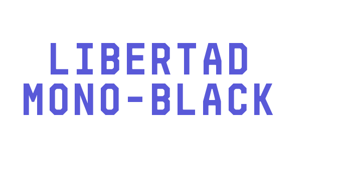 Libertad Mono-Black Font Download