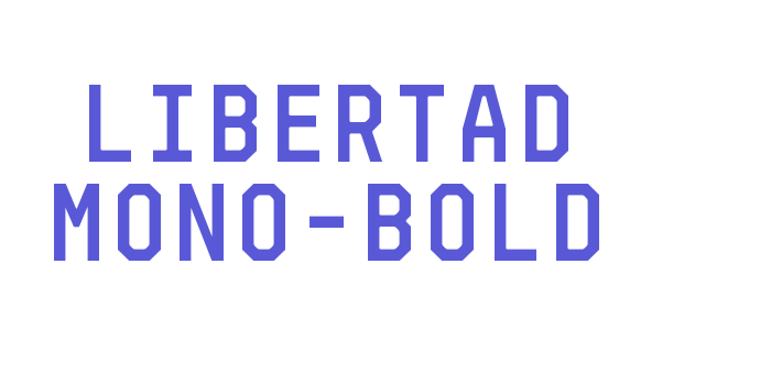 Libertad Mono-Bold Font