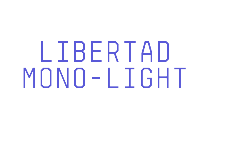 Libertad Mono-Light Font Download