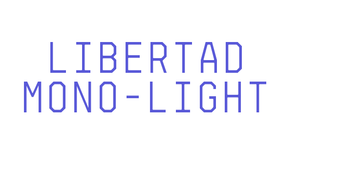 Libertad Mono-Light Font Download