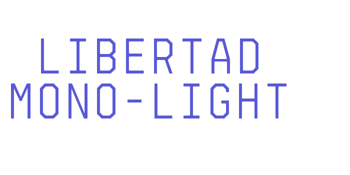 Libertad Mono-Light Font