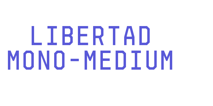 Libertad Mono-Medium Font Download