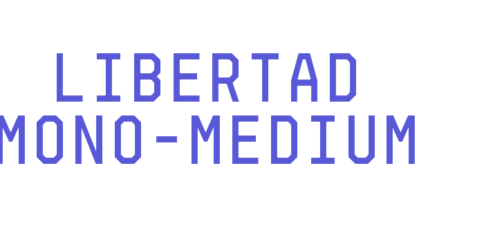 Libertad Mono-Medium Font