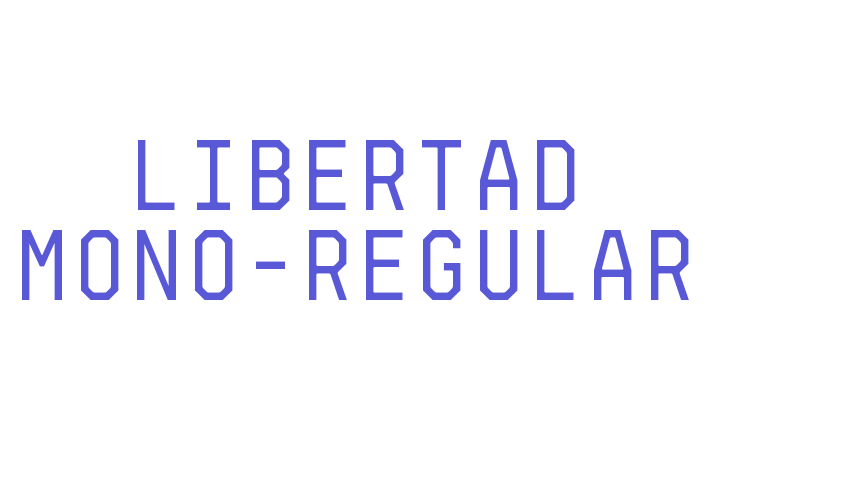 Libertad Mono-Regular Font Download