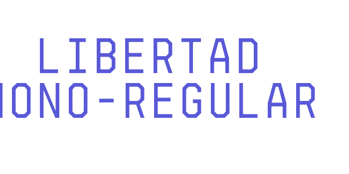 Libertad Mono-Regular Font