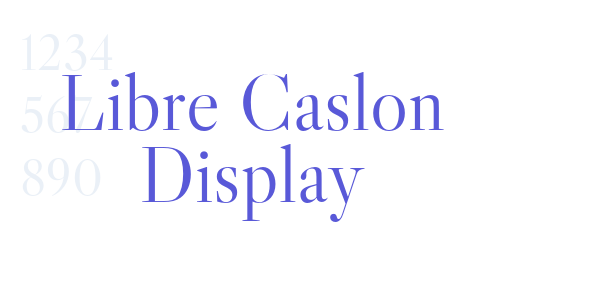 Libre Caslon Display font free