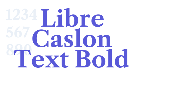 Libre Caslon Text Bold font free