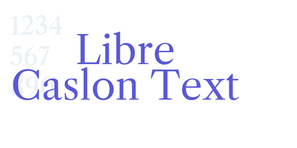 Libre Caslon Text font free