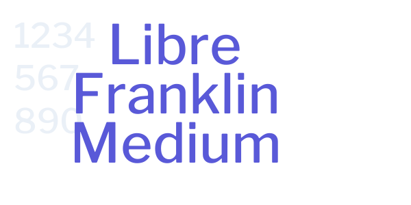 Libre Franklin Medium font free