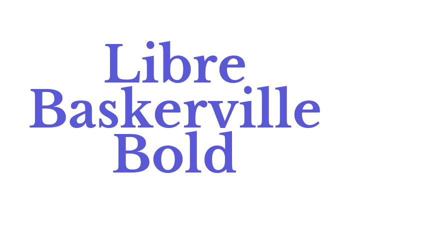 Libre Baskerville Bold Font Download