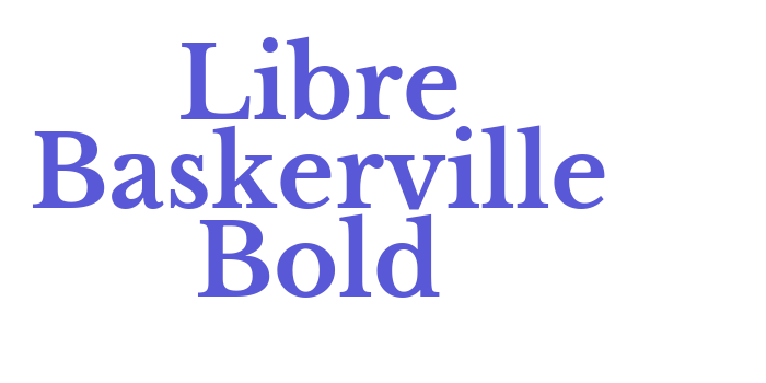 Libre Baskerville Bold Font Download