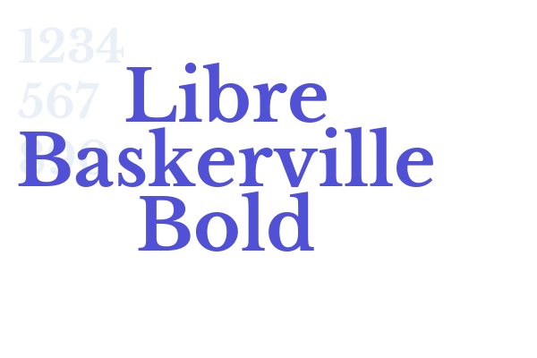 Libre Baskerville Bold