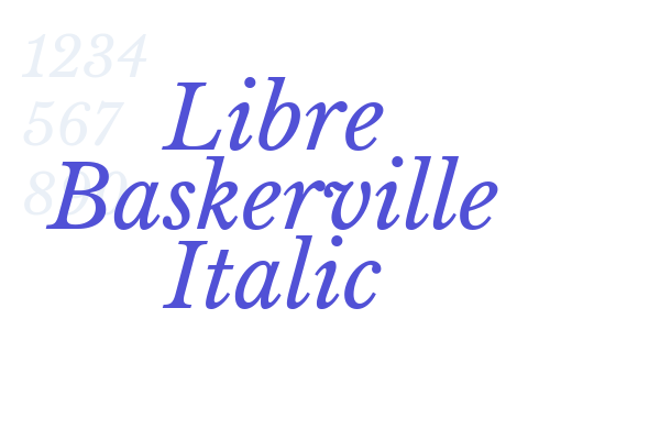 Libre Baskerville Italic