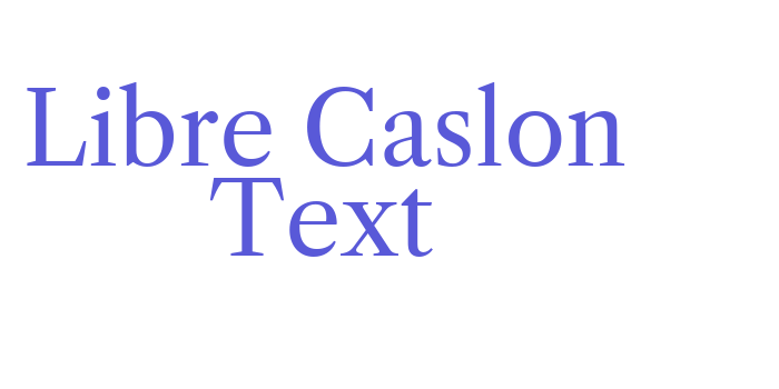 Libre Caslon Text Font Download