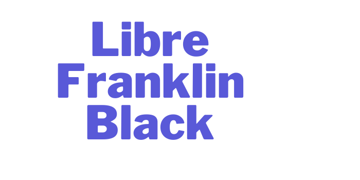 Libre Franklin Black Font Download