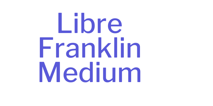 Libre Franklin Medium Font Download