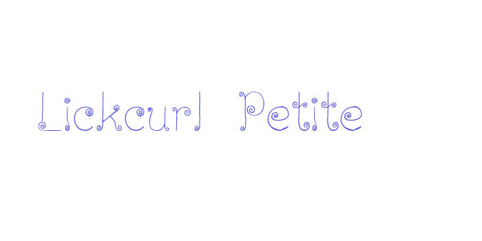 Lickcurl Petite Font Download