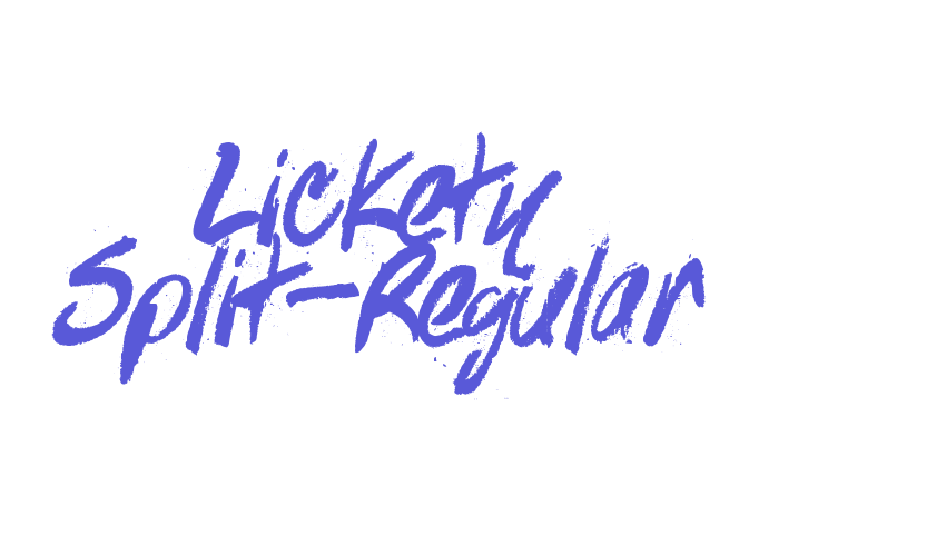 Lickety Split-Regular Font