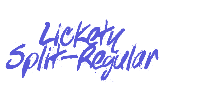 Lickety Split-Regular Font Download