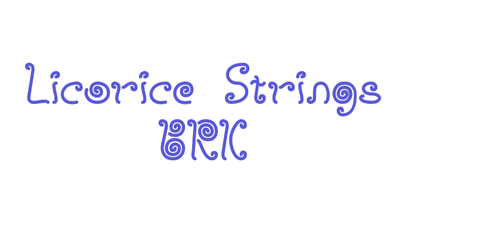 Licorice Strings BRK Font Download