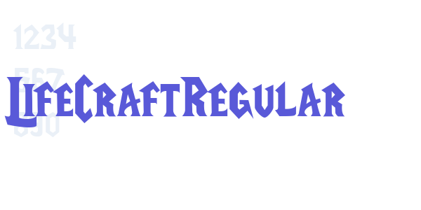 LifeCraftRegular font free