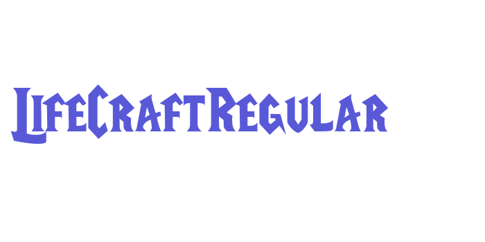 LifeCraftRegular Font Download