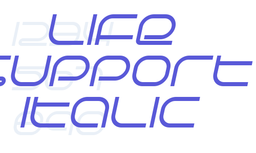 Life Support Italic Font Download