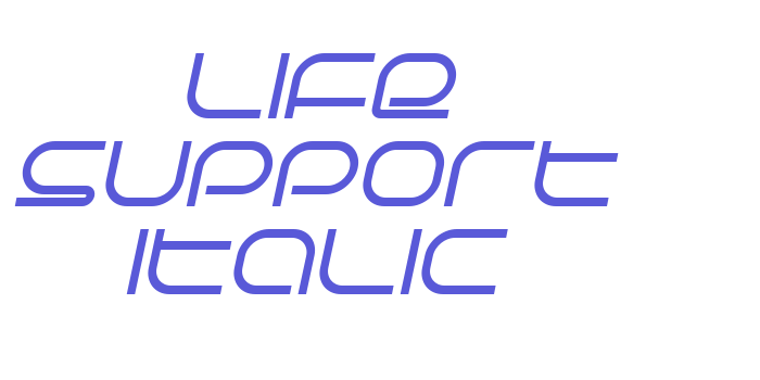 Life Support Italic Font Download